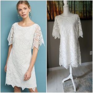 Anthropologie Charleston Scalloped Lace Dress